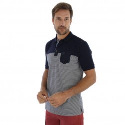 Polo homme manches courtes rayé Gaby