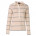 Polo rayé femme  écru rose gris
