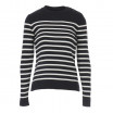 Pull marin femme Morgat, marine/écru