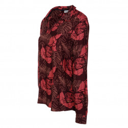 Tunique fluide sans transparence rouge