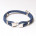 Bracelet mixte en cordage bleu