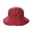 Chapeau de pluie toile natté imperméable rouge