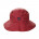 Chapeau de pluie toile natté imperméable rouge