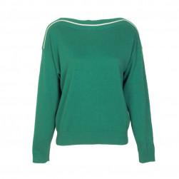 Pull madine col bateau vert