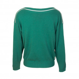 Pull madine col bateau vert