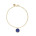 Bracelet ancre pierre bleu lapis-lazuli