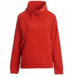 Polaire poches ventrales zippées rouge