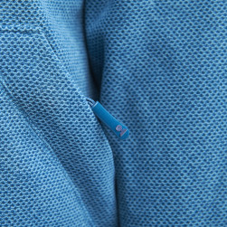 Polaire poches ventrales zippées bleu