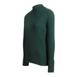 Pull chaussette col montant vert