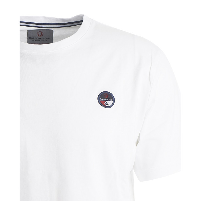 Tee-shirt Venice col rond coton bio blanc