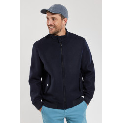 Blouson en laine - Marine