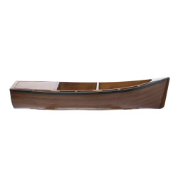 Console marine en forme de barque verni
