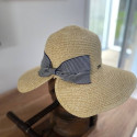 Chapeau en papier tresse - beige