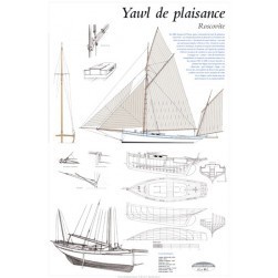 Plan de modélisme, Roscovite, yawl de plaisance