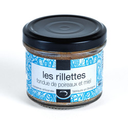 Rillettes fondue de poireau et miel