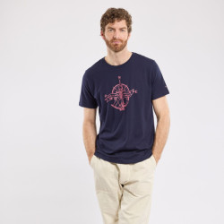 T-shirt sérigraphié homme - Où la mer te mène/Marine