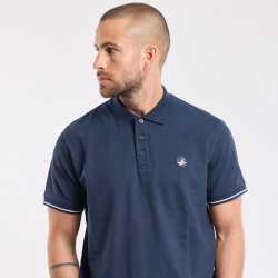 Polo piqué homme - Navy