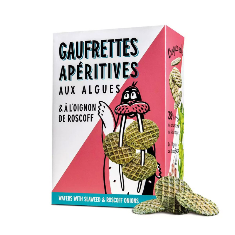 Gaufrettes aux algues et oignons de Roscoff Gaufrettes aux algues et oignons de Roscoff