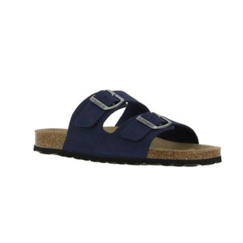 Mules deux boucles homme - Marine Mules deux boucles homme - Marine