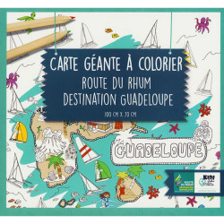 Carte Route du Rhum à colorier