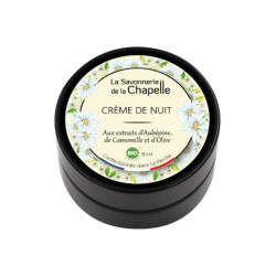 Crème de nuit aubepine camomille