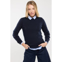 Pull marin femme - 100% laine - Marine