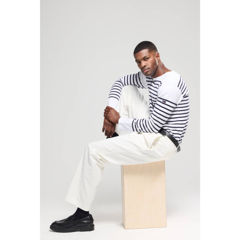 Marinière Amiral homme blanc/marine Marinière Amiral homme blanc/marine