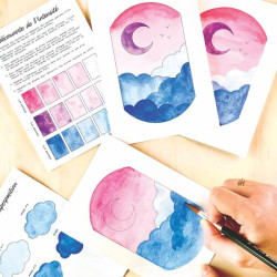 KIT AQUARELLE - VUE DU CIEL