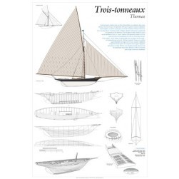 Trois-tonneaux Thomas, plan de modélisme